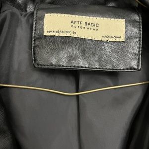 Faux leather jacket